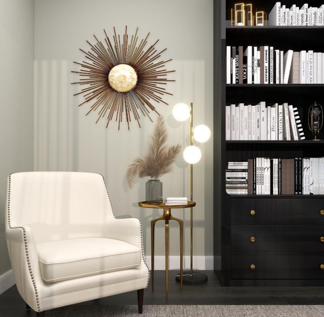 Deco Marche Sunburst Copper Wall Art-4