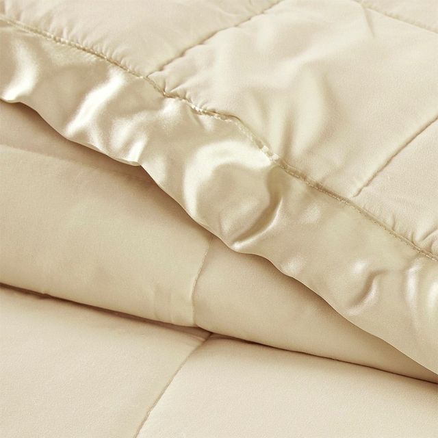 Olliix by Madison Park Ivory All Season Hypoallergenic Microfiber Down Alternative Full/Queen Windom Blanket-1