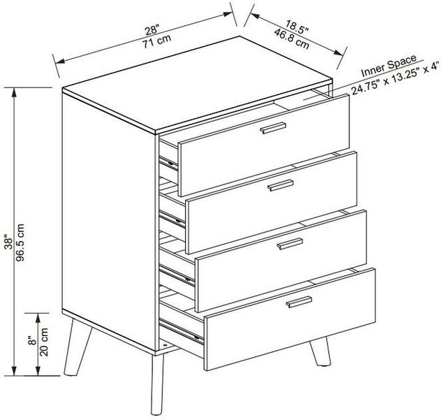 Linon Hudson Walnut Chest-1