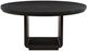 Coaster® Leandro Burnished Black Round Dining Table-1