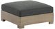 Signature Design by Ashley® Citrine Park Brown/Charcoal Fabric/Wooden Outdoor Ottoman with Cushion-0