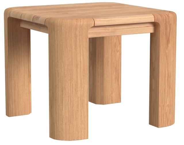 Sunset West Natural Teak Outdoor End Table-0