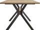 Moe's Home Collection Nevada Brown Dining Table with Black Metal Legs-1