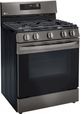 LG 30" PrintProof™ Black Stainless Steel Freestanding Gas Range-4