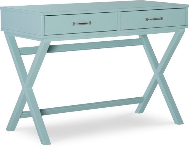 Linon Penney Pastel Turquoise Writing Table -1