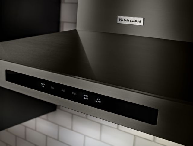 KitchenAid® 30" Black Wall Hood-1