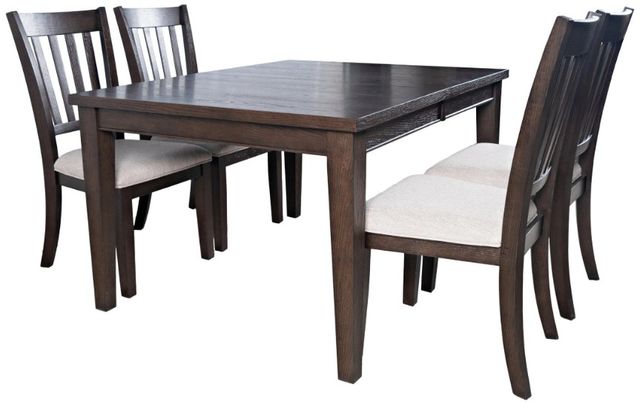 Jofran Inc. Brentwood 5-Piece Arbor Oak Extension Dining Table Set-0