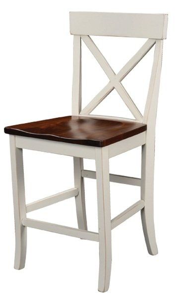 Door County Single X Stationary Stool 24"-0
