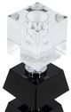 A & B Home Black/Clear Three Tiered Square Candle Holder-2