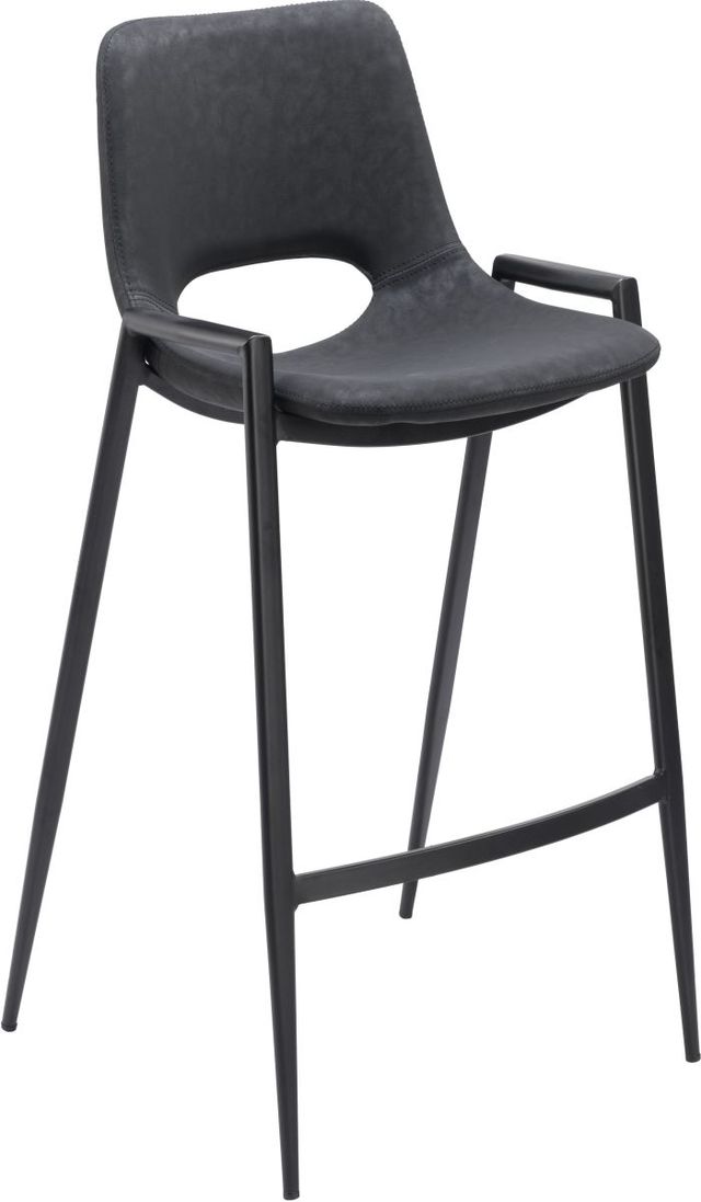 Zuo® Modern Desi Black Counter Chair-0