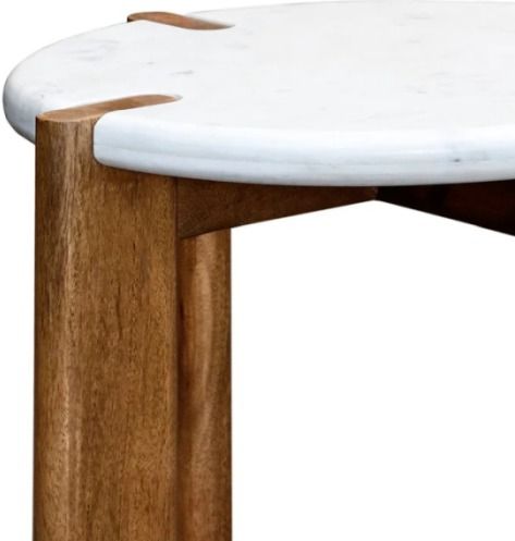Harp & Finial® Noland Walnut/White End Table-1