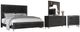 New Classic® Home Furnishings Ava 4-Piece Black Eastern King Bedroom Set-0