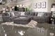 Jackson Furniture Mammoth 3-Piece Smoke Sectional-0