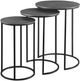 Uttermost® Erik 3-Piece Antique Nickel Nesting Table Set with Aged Black Base-0