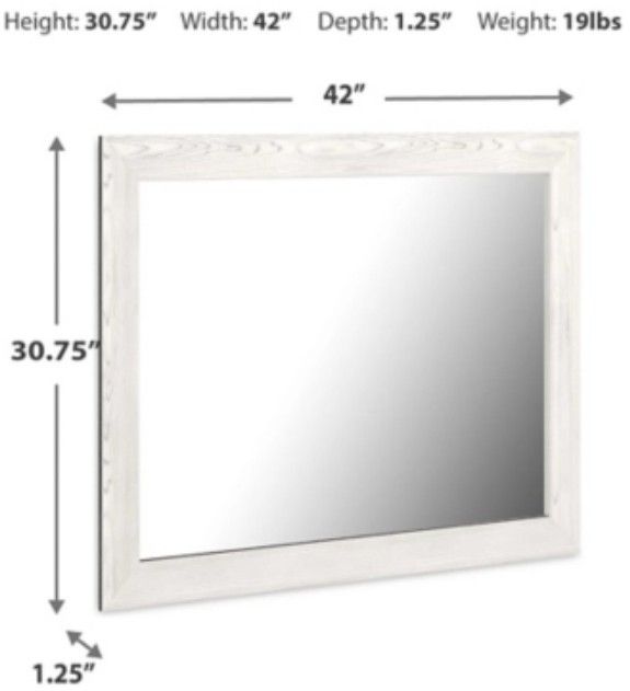 Signature Design by Ashley® Gerridan White Bedroom Mirror-3
