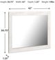 Signature Design by Ashley® Gerridan White Bedroom Mirror-3