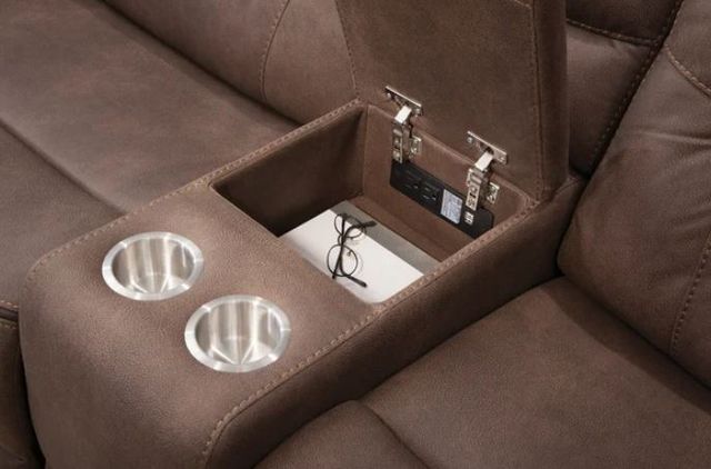 Behold™ Home Harley 7-Piece Brown Power Reclining Curved Sectional-2
