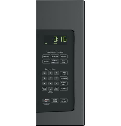 GE® 1.6 Cu. Ft. Black Over The Range Microwave-3