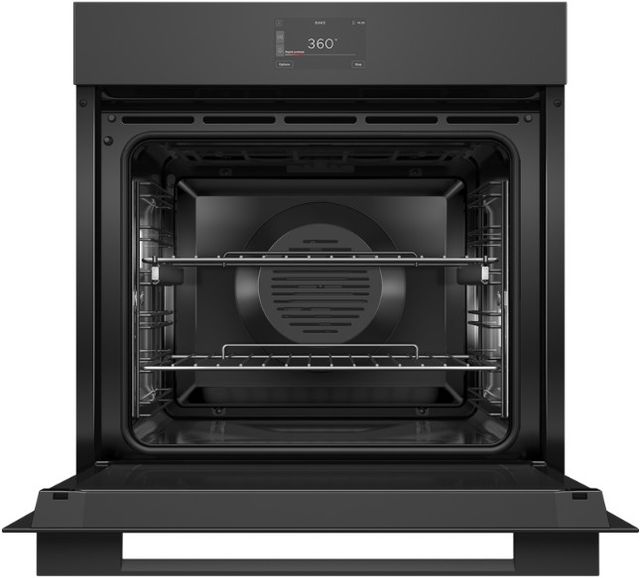 Fisher & Paykel Series 7 24” Black Glass Minimal Self Cleaning Single Electric Wall Oven-1