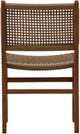 Dovetail Furniture Dallas Light Brown Wood Outdoor Dining Armless Chair-3