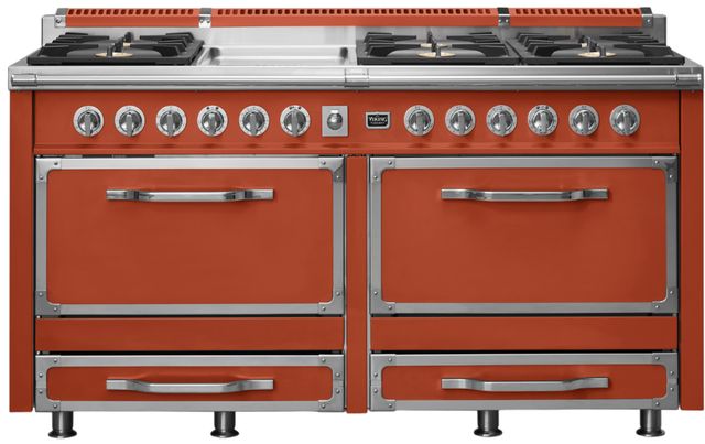 Viking® Tuscany 66” Spiced Cider Pro Style Dual Fuel Range with Griddle-0