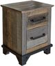 International Furniture Direct Loft Brown/Gray Nightstand-0