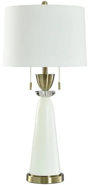 StyleCraft White Table Lamp-0