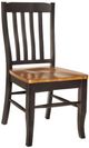 TEI Quinton Black/Pecan Slat Back Side Chair-0
