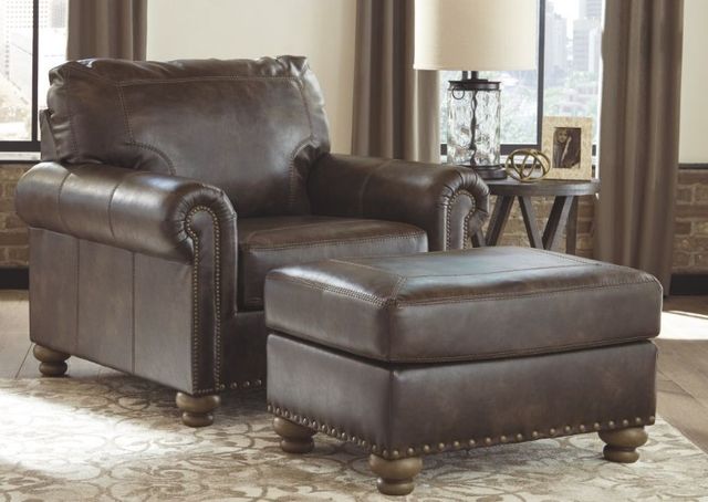 Signature Design by Ashley® Nicorvo 2-Piece Coffee Chair and Ottoman Set-3