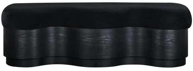 Meridian Furniture Savoy Black Upholstered Bench-1