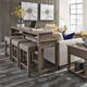 Liberty Furniture Parkland Falls Oatmeal/Weathered Taupe Upholstered Console Stool-4