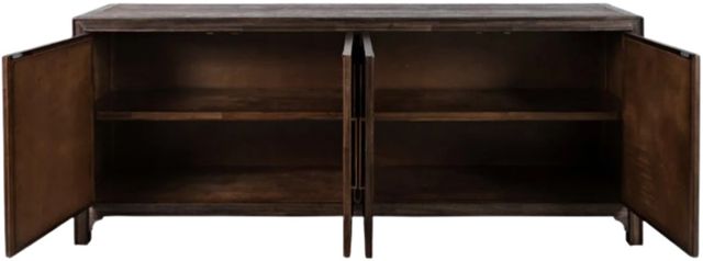 Jofran Inc. Gramercy Dark Chevron 4-Door Accent Cabinet-3