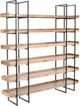Crestview Collection Keaton Black/Brown Stain Etagere-0