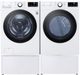 LG 4000 Series White Front Load Washer & Electric Dryer Package w/ Pedestals-0