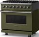 Viking® 5 Series 36" Martini Pro Style Dual Fuel (LP) Range with Polished Chrome Trim-3