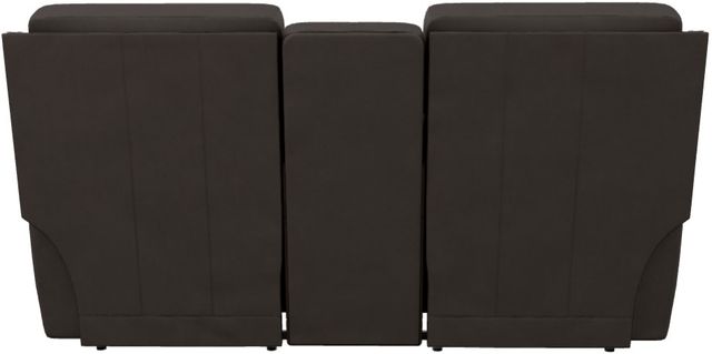 La-Z-Boy® Apollo Slate Leather Manual Reclining Loveseat with Console-3