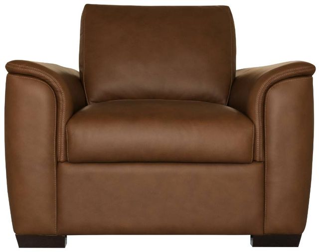 Flexsteel® Henry Caramel Stationary Accent Chair-1