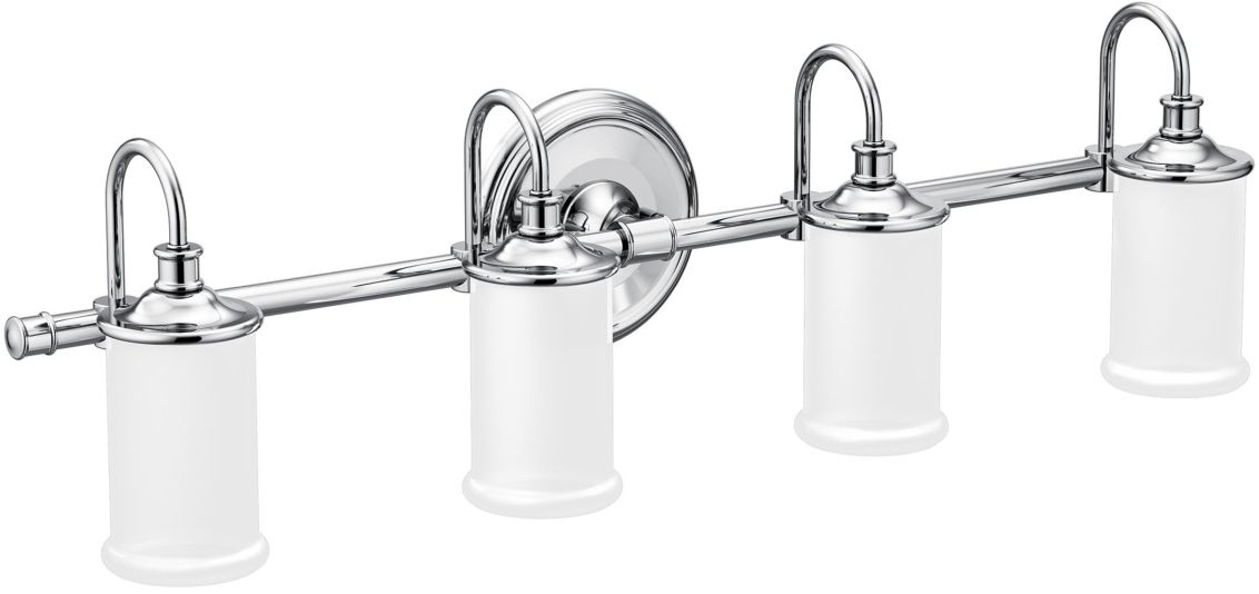 Moen® Belfield™ Chrome Four Globe Bath Light