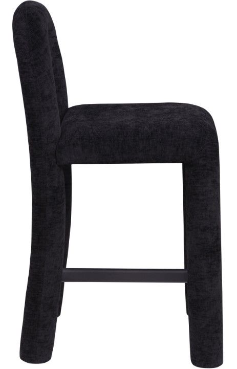 Meridian Furniture Amari Black Upholstered Counter Stool-2