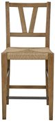 Bernards Tarrington Almond Counter Slat Black Chair-5