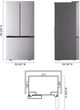 LG 36" 26.5 Cu. Ft. Stainless Steel Smart Counter-Depth MAX™ French Door Refrigerator-3