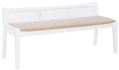 Powell® Bauer Brown/White Bench