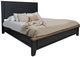 International Furniture Direct Empire Black Queen Panel Bed-0