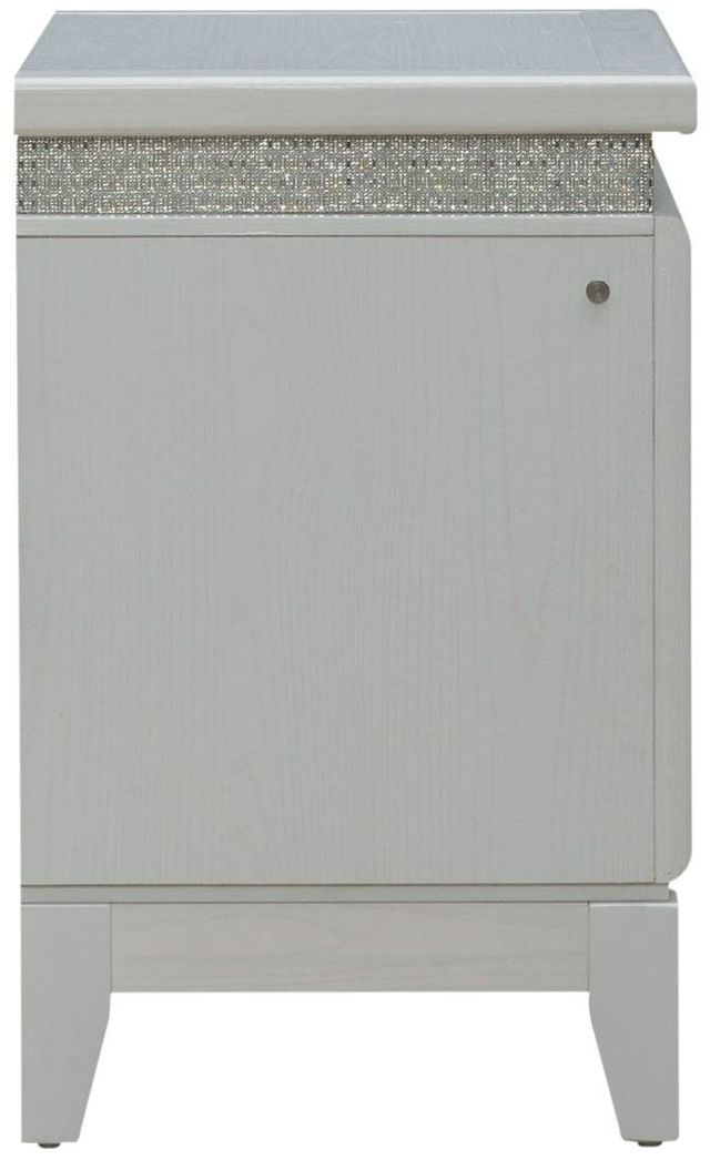 Liberty Furniture Reflections Pearl White 28" Nightstand-3