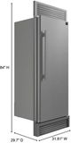 FORNO® Maderno Series Espresso 32" 13.6 Cu. Ft. Stainless Steel Built In Right Hinge Convertible Refrigerator/Freezer-3