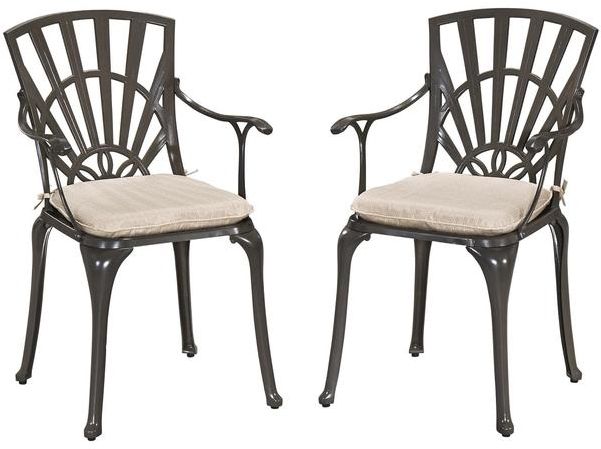 Homestyles® Grenada 5-Piece Khaki Gray Outdoor Dining Set-3