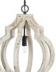 A & B Home Bellamy Black/White Medium Chandelier-1