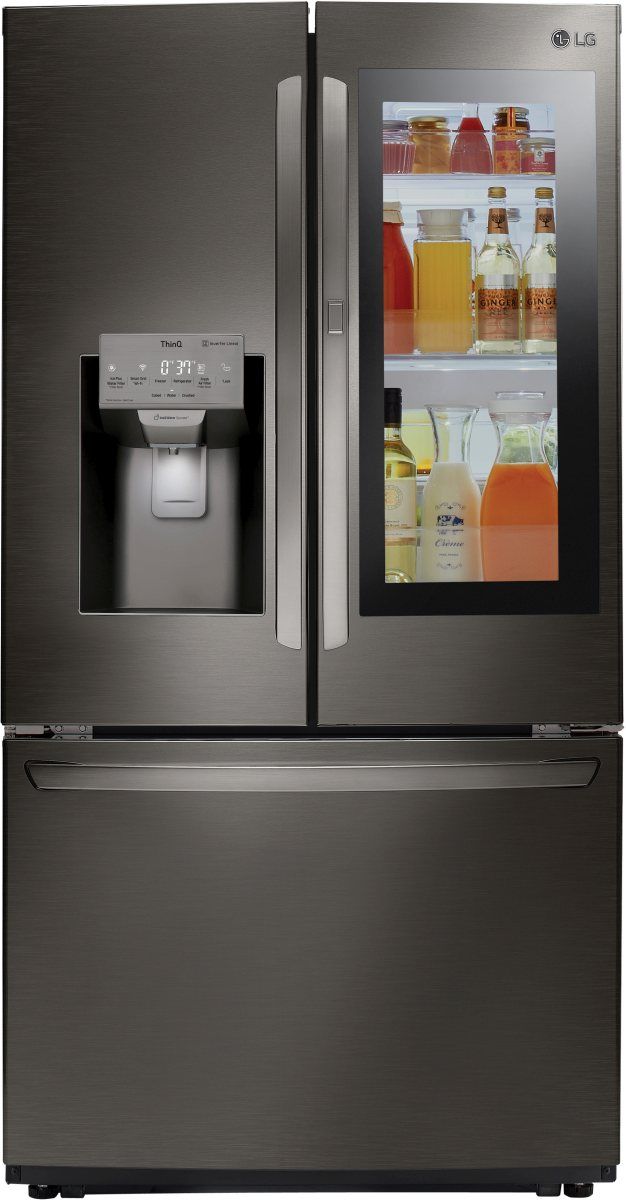 LG 26.0 Cu. Ft. Black Stainless Steel French Door Refrigerator-0