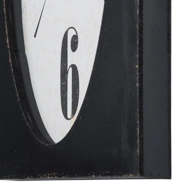 YHD Speakeasy Spokes Black Wall Clock-2