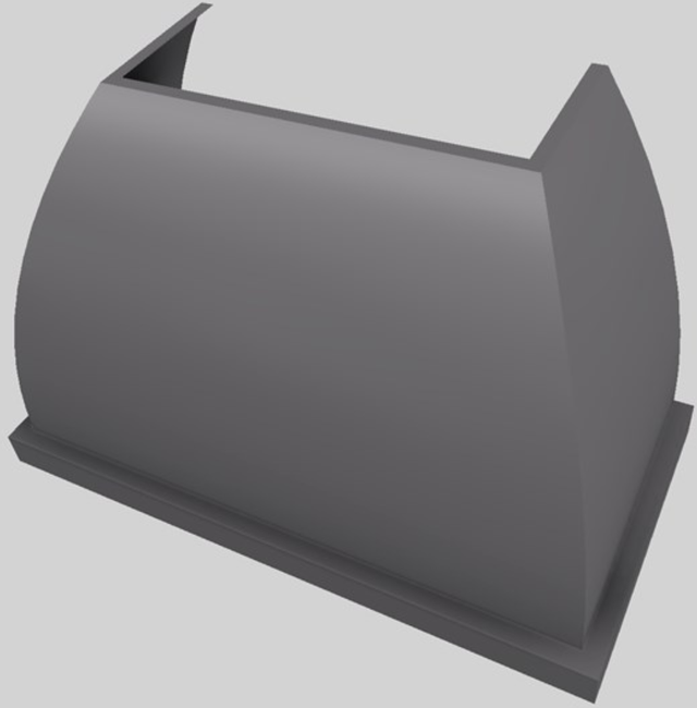 Vent-A-Hood® Designer Series 48" Gunsmoke Wall Mounted Range Hood-4